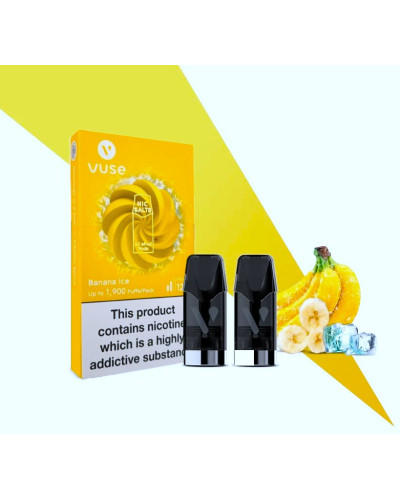 Картриджі VUSE ePod Nic Salts eLiquid Pods 12 мг (1,2%) Banana ice (банан лід)