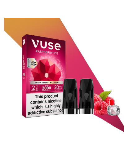Картриджі VUSE Extra Intense Flavour Pods 20 мг (2%) Raspberry ice (малина лід)