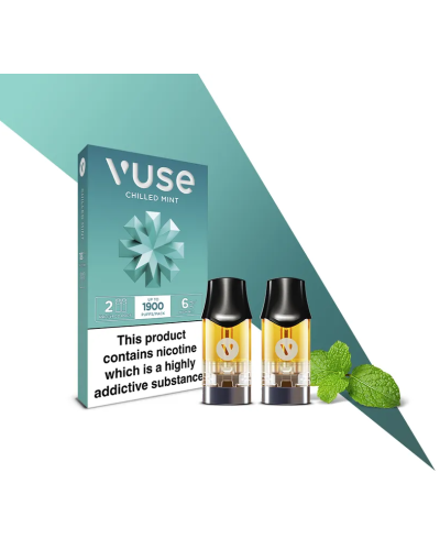 Картриджі VUSE Pro Nic Salts eLiquid Pods 6 мг (0.6%) Chilled mint (холодна м'ята)