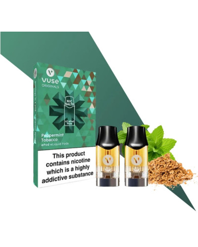 Картриджі VUSE ORIGINALS 18 мг (1.8%) Peppermint Tobacco (М'ята і Тютюн)