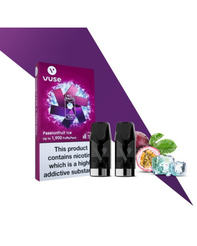 Картриджи VUSE ePod Nic Salts eLiquid Pods 12 мг (1,2%) Passionfruit ice (маракуйя лед)