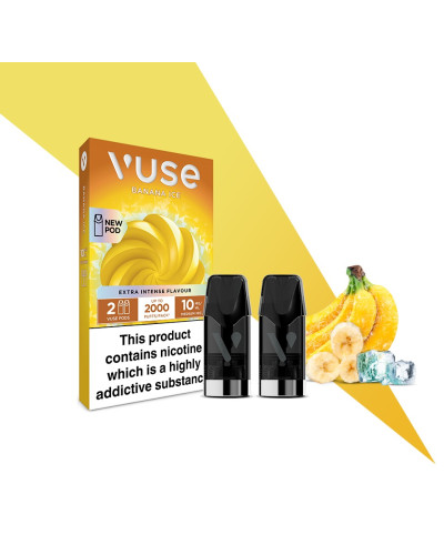 Картриджі VUSE ePod Nic Salts eLiquid Pods 20 мг (2%) Banana ice (Банан лід)