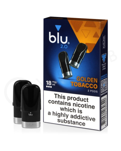 Картриджі Blu 2.0 18 мг Golden Tobacco (табак)