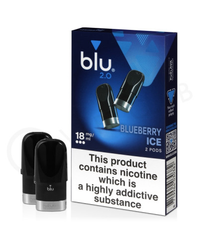 Картриджи Blu 2.0 18 мг Blueberry Ice (черника лёд)