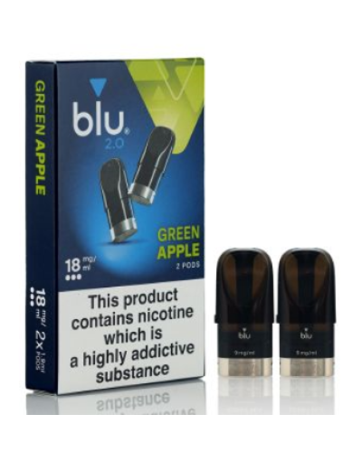 Картриджи Blu 2.0 18 мг Green Apple (яблоко)