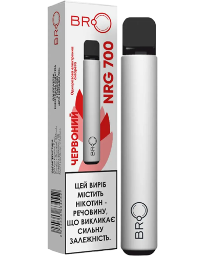 Одноразка BRO Energy 700 Червоний (Тютюн Burley)