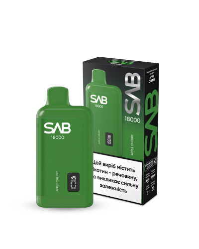 Одноразка SAB 18000 Apple Cherry (яблоко вишня)