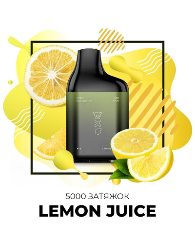 Одноразка SAB 5000 затяжок №46 Lemon Juice зі смаком лимонний сік (Протермінований)