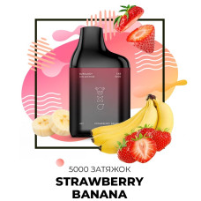 Одноразка SAB 5000 затяжок №51 Strawberry Banana зі смаком полуниця банан (Протермінований)