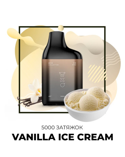 Одноразка SAB 5000 затяжок №57 Vanilla Ice Cream зі смаком ванільне морозиво