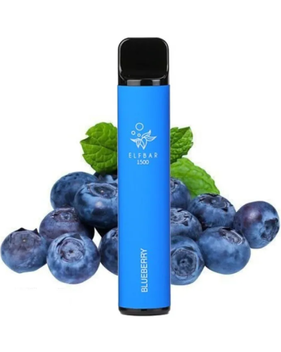 Одноразка ELF BAR 1500 "Blueberry" зі смаком чорниця
