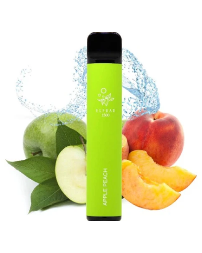 Одноразка ELF BAR 1500 "Apple Peach" со вкусом яблоко персик
