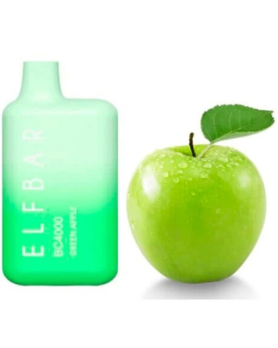 Одноразка ELF BAR BC 4000 "Green Apple" зі смаком зелене яблуко