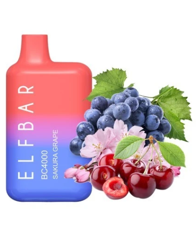 Одноразка ELF BAR BC 4000 "Sakura Grape" со вкусом сакура виноград