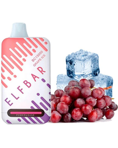 Одноразка ELF BAR BC 15000 затяжек "Grape ice" со вкусом виноград лед
