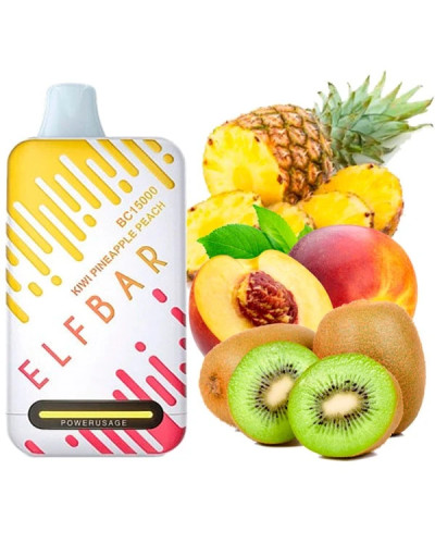 Одноразка ELF BAR BC 15000 затяжек "Kiwi pineapple peach" со вкусом киви ананас персик