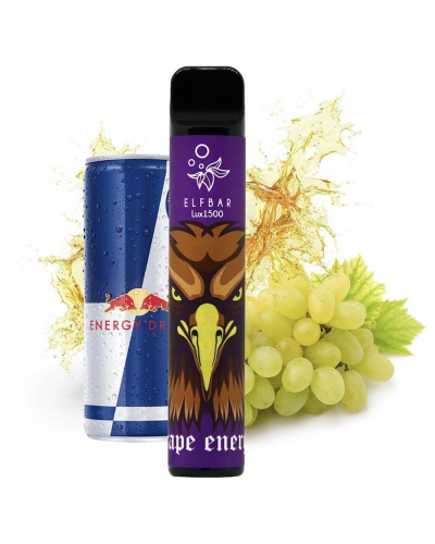Одноразка ELF BAR LUX 1500 "Grape energy" зі смаком виноградного енергетика