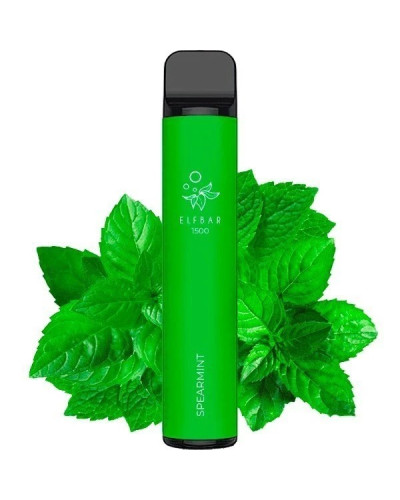 Одноразка ELF BAR 1500 "Spearmint" со вкусом мята