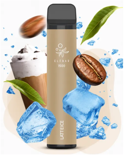Одноразка ELF BAR 1500 "Latte ice" со вкусом кофе