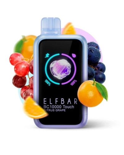 Одноразка ELF BAR BC 10000 Touch затяжек "Citrus Grape" со вкусом цитрусы виноград