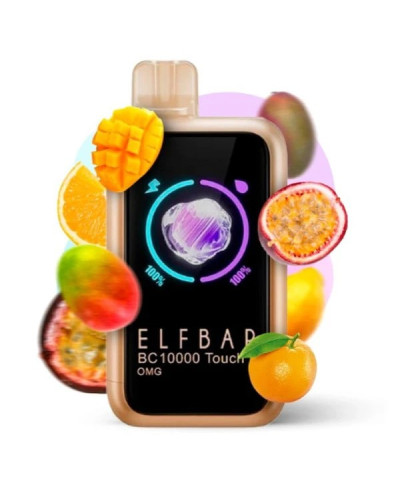 Одноразка ELF BAR BC 10000 Touch затяжек "OMG" со вкусом апельсин гуава манго маракуйя