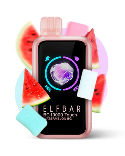 Одноразка ELF BAR BC 10000 Touch затяжек "Watermelon BG" со вкусом арбуза бабл-гам