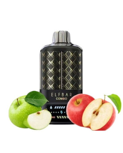 Одноразка Elf Bar Combo 25000 "Green Apple + Double Apple Shisha" (зеленое яблоко + двойное яблоко)