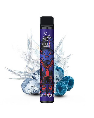 Одноразка ELF BAR Lux 2000 "Blue Razz Ice" со вкусом черника малина лед