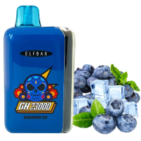 Одноразка ELF BAR GH 23000 "Blueberry ice" зі смаком чорниці з льодом