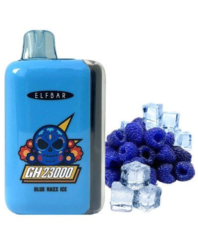 Одноразка ELF BAR GH 23000 "Blue raz ice" зі смаком блакитна малина лід
