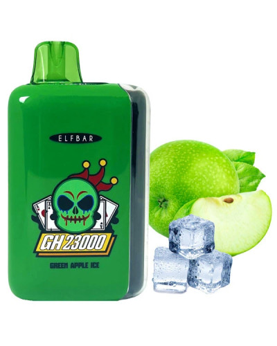 Одноразка ELF BAR GH 23000 "Green Apple lce" зі смаком зелене яблуко лід