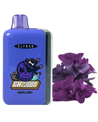 Одноразка ELF BAR GH 23000 "Purple Mint" зі смаком фіолетова м'ята