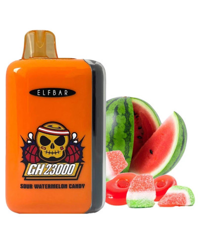 Одноразка ELF BAR GH 23000 "Sour Watermelon Candy" зі смаком кавун цукерка