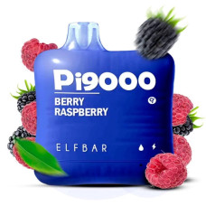 Одноразка ELF BAR Pi 9000 затяжок "Berry Raspberry" зі смаком ягоди малина