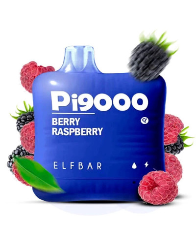 Одноразка ELF BAR Pi 9000 затяжек "Berry Raspberry" со вкусом ягоды малина
