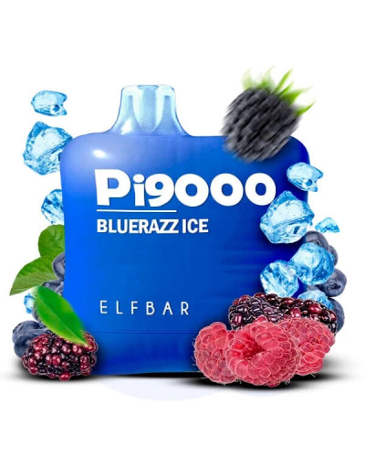 Одноразка ELF BAR Pi 9000 затяжек "Blue Razz Ice" со вкусом голуба малина лед