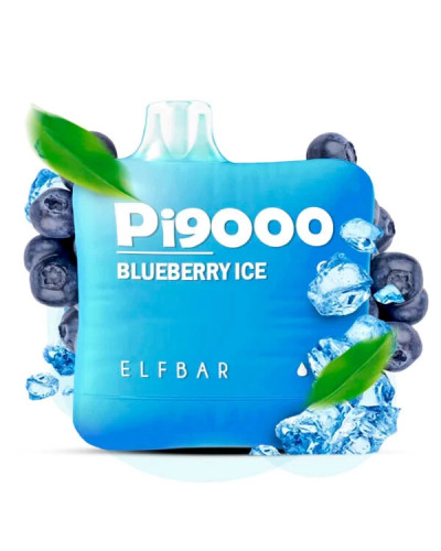 Одноразка ELF BAR Pi 9000 затяжек "Blueberry Ice" со вкусом черника лід