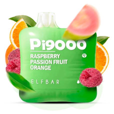 Одноразка ELF BAR Pi 9000 затяжок "Raspberry Passion Fruit Orange" зі смаком малина маракуйя апельсин