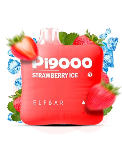Одноразка ELF BAR Pi 9000 затяжек "Strawberry Ice" со вкусом клубника лед