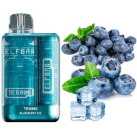 Одноразка ELF BAR TE5000 затяжок "Blueberry Ice" зі смаком чорниця лід