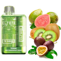 Одноразка ELF BAR TE5000 затяжок "Kiwi Passion Fruit Guava" зі смаком ківі маракуйя гуава