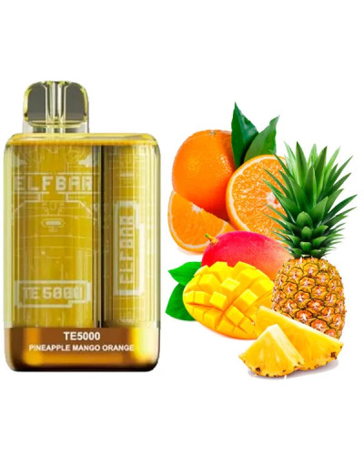 Одноразка ELF BAR TE5000 затяжок "Pineapple Mango Orange" зі смаком ананас манго апельсин