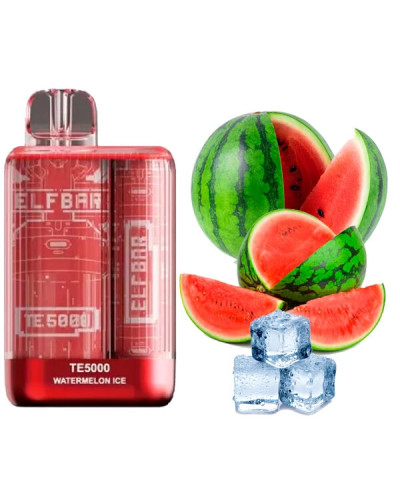 Одноразка ELF BAR TE5000 затяжек "Watermelon Ice" со вкусом арбуз лед