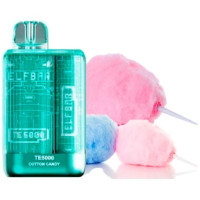 Одноразка ELF BAR TE5000 затяжок "Cotton Candy" зі смаком цукрової вати