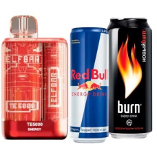 Одноразка ELF BAR TE5000 затяжок "Energy" зі смаком енергетичного напою