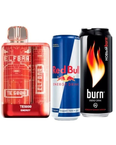 Одноразка ELF BAR TE5000 затяжок "Energy" зі смаком енергетичного напою