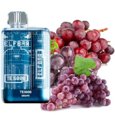Одноразка ELF BAR TE5000 затяжок "Grape" зі смаком виноград