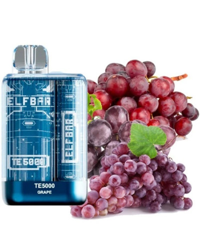 Одноразка ELF BAR TE5000 затяжок "Grape" зі смаком виноград