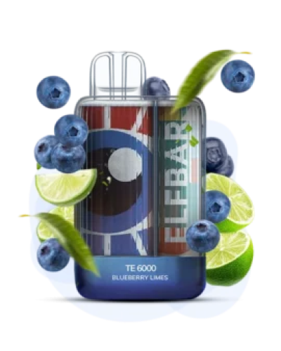 Одноразка Elf Bar TE6000 Blueberry Lime (чорниця лайм)