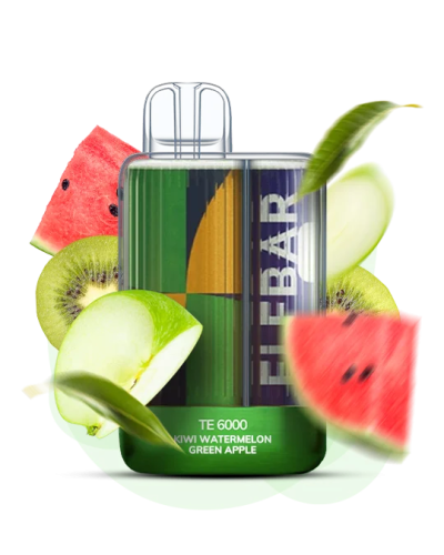 Одноразка Elf Bar TE6000 Kiwi Watermelon Green Apple (ківі кавун зелене яблуко)